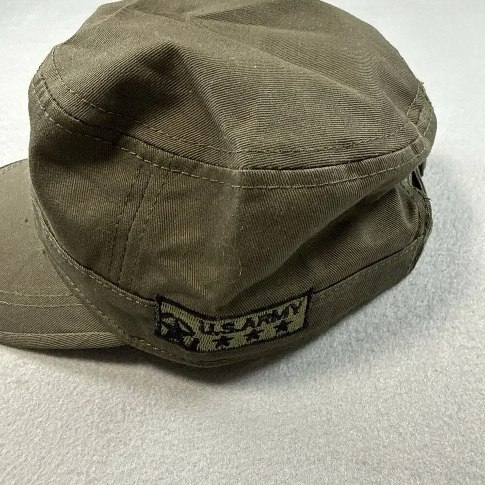 Military Style Patrol Cap Air Force Rank Patch Olive Green Adjustable OSFM